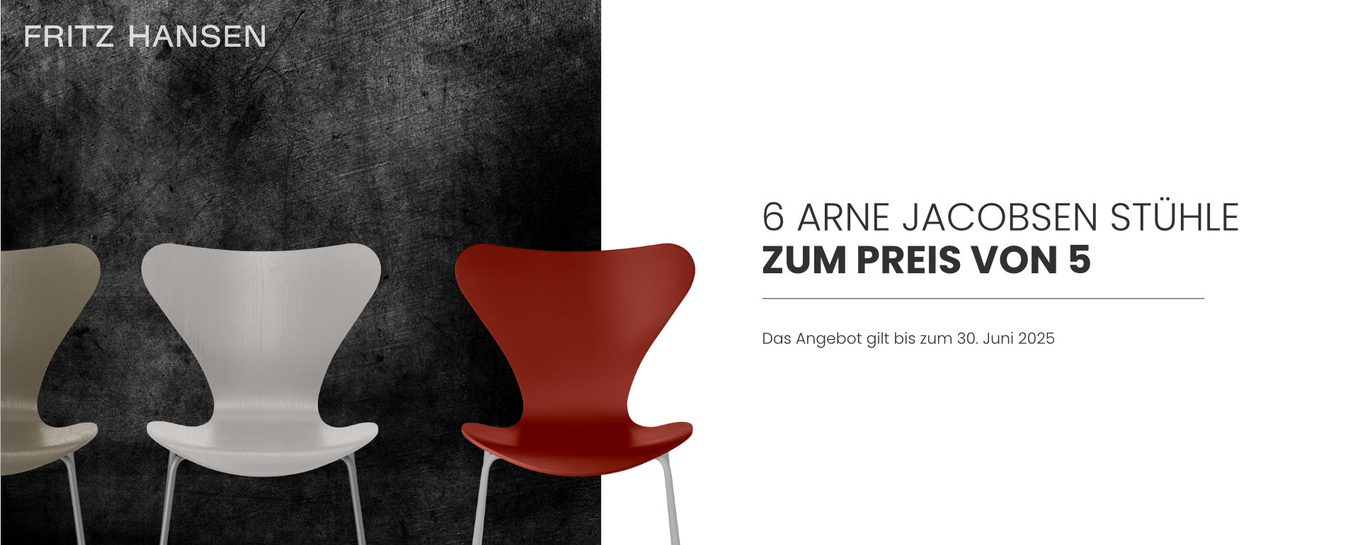 6 Arne Jacobsen Stühle zum Preis von 5