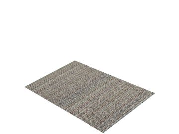Die Shag Skinny Stripe Fußmatte (soft multi; S, 46 x 71 cm) ist ein mehrfarbiger, rechteckiger Flächenteppich mit einem dezenten Skinny Stripe Muster auf weißem Hintergrund.