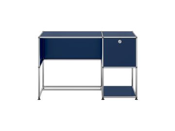 USM Haller Schreibtisch in stahlblau - Frontansicht