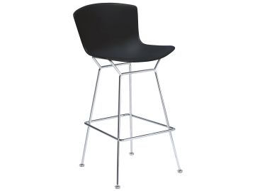 bertoia stool verchromt schwarz