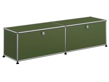 USM Lowboard 2x1 in olivgrün