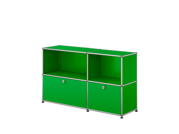 USM Haller Sideboard 750+500 mit 2 Klappen (USM grün)