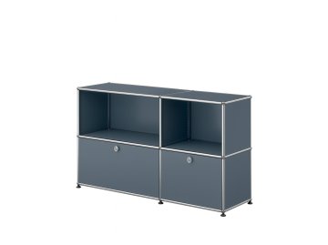 USM Haller Sideboard 750+500 mit 2 Klappen (USM Mittelgrau)