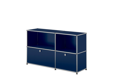USM Haller Sideboard 750+500 mit 2 Klappen (stahlblau)