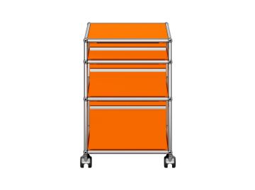 USM Haller Rollcontainer in reinornage - Frontansicht