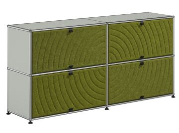 USM Haller Sideboard mit 4 Soft Panels (lichtgrau)