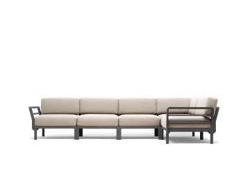 Sofa Maximo 5 (basalto / perla)