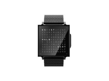 QLOCKTWO W (Black Steel)
