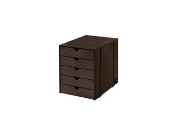 USM Haller Inos Kasten-Set C4 mit 5 Schubladen (USM Braun)