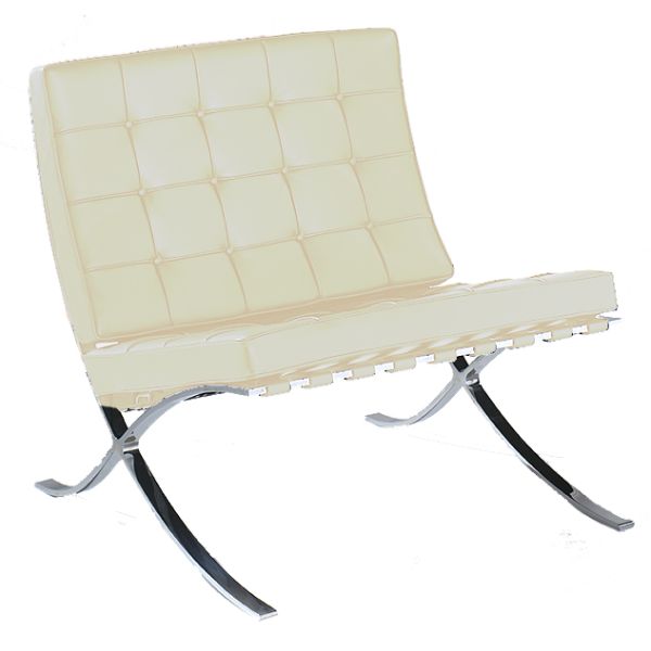 barcelona sessel leder venezia elfenbein