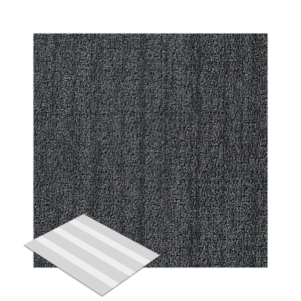 Die Shag Heathered Fußmatte in Grau (S, 46 x 71 cm) zeichnet sich durch ein quadratisches, dunkelgraues Design mit dezenter Heathered-Struktur und einem kleinen Fliesenrücken aus - ideal als stilvolle Schmutzfangmatte für moderne Räume.
