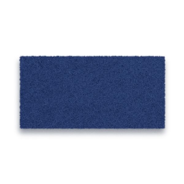 Eine rechteckige indigoblaue Sitzauflage DAR/DAW antirutsch pad mit einer faserigen Textur ist auf weißem Hintergrund abgebildet.