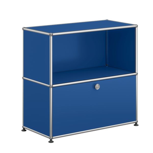 USM Haller Sideboard mit 1 Klapptür (enzianblau RAL 5010)