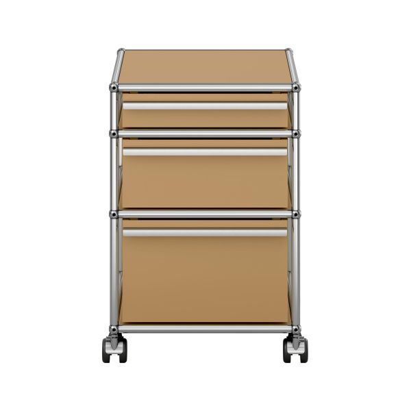 USM Haller Rollconainer in beige - Frontansicht