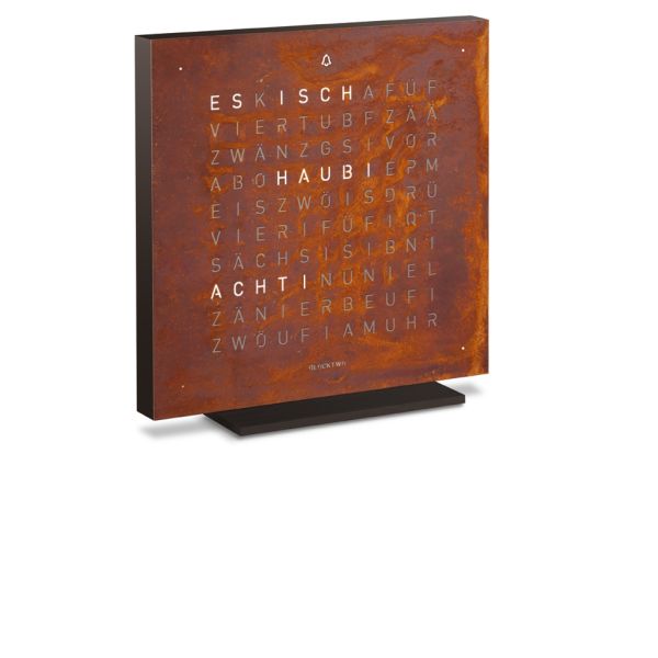 Qlocktwo touch metal CH rust