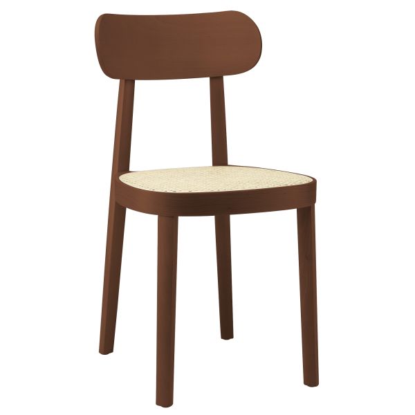 118 nussbaum mit Rohrgeflecht