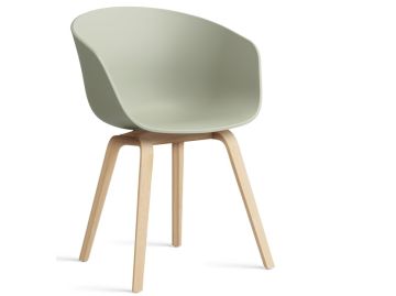 About A Chair AAC22 inkl. Filzgleiter (kieselgrau / pastel green)