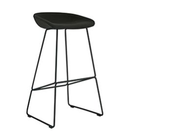 About A Stool AAS39 (gepolstert, schwarz)