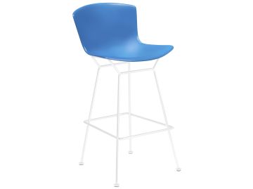 bertoia stool weiß blau