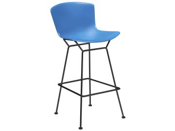 bertoia stool schwarz blau