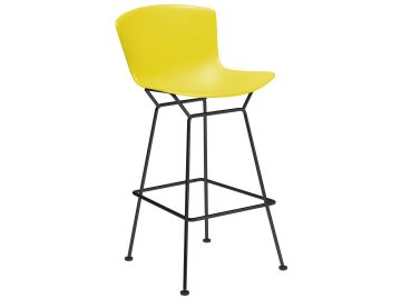 bertoia stool schwarz gelb