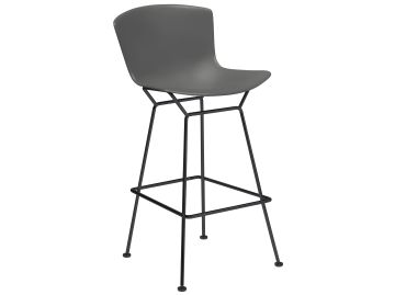 bertoia stool schwarz grau