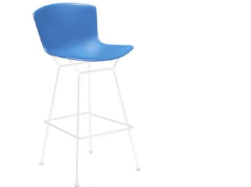 barhocker bertoia plastic stool gestell weiß lackiert liste