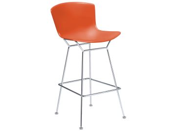 bertoia stool verchromt orange