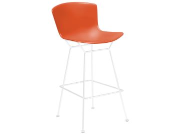 bertoia stool weiß orange