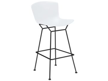 bertoia stool schwarz weiß