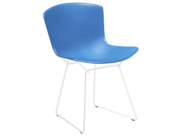 bertoia stuhl weiß blau