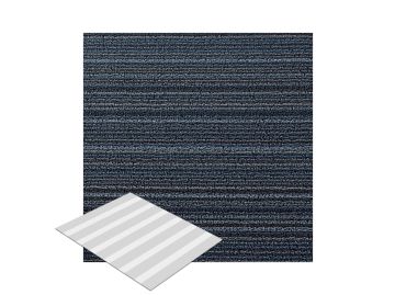 Shag Skinny Stripe Fußmatte (blue;M (61 x 91 cm))