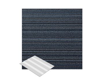 Shag Skinny Stripe Fußmatte (blue;S (46 x 71 cm))