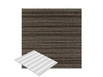 Shag Skinny Stripe Fußmatte (mushroom;M (61 x 91 cm))