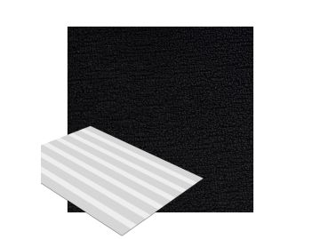 Shag Solid Fußmatte (schwarz;L (91 x 152 cm))