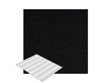 Shag Solid Fußmatte (schwarz;M (61 x 91 cm))