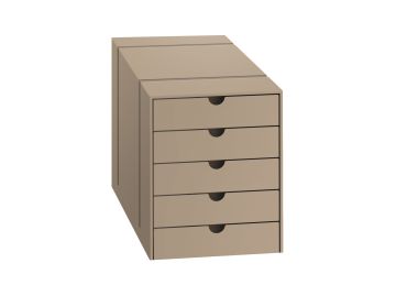 USM Haller Inos Kasten-Set C4 mit 5 Schubladen (USM beige)