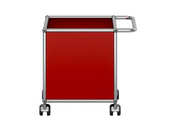 USM Haller Rollwagen (USM rubinrot)