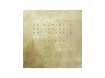 QLOCKTWO EARTH 90 (silver & gold)