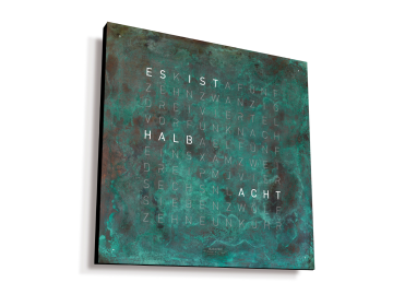QLOCKTWO EARTH 45 CREATOR'S EDITION (DE) Vintage Copper Korpus schwarz