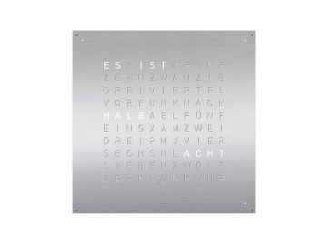 qlocktwo Large Edelstahl