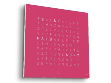 QLOCKTWO EARTH 45 DE (Pretty Pink) limitiert