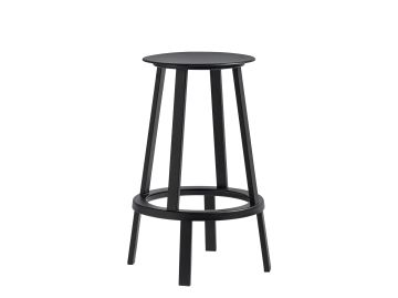 Revolver Bar Stool low (schwarz)