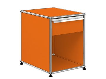 usm haller Nachttisch mit 1 schublade reinorange