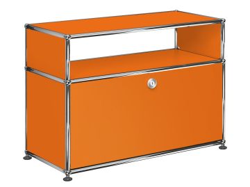 usm haller beistellmöbel mit 1 schublade reinorange