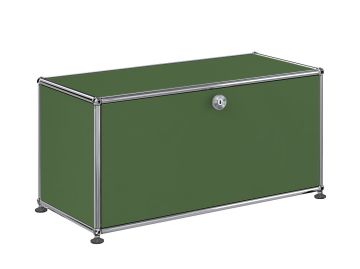 USM Haller Lowboard mit einer Klappe in Olivgrün