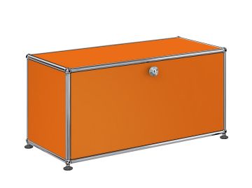 usm haller lowboard mit 1 klappe reinorange