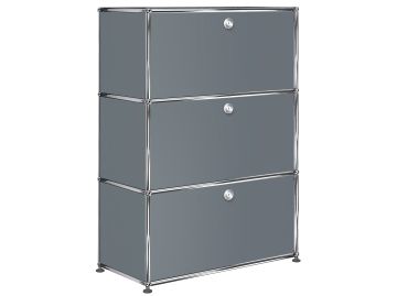 USM Haller Highboard mit 3 Klappen (mittelgrau)