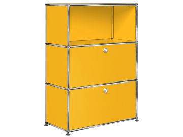 USM Haller Highboard 1x3 mit 2 Klappen (goldgelb)