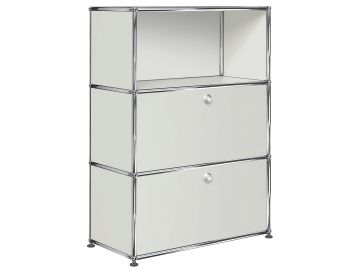 USM Haller Highboard 1x3 mit 2 Klappen (lichtgrau)